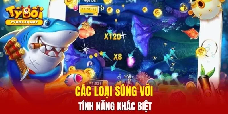 Các loại súng với tính năng khác biệt